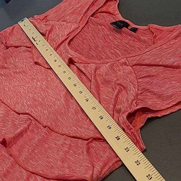 Rafaella sz XXL poly ruffle tiered blouse - Picture 5 of 10